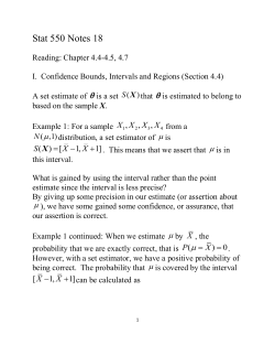 Notes 18 - Wharton Statistics Department