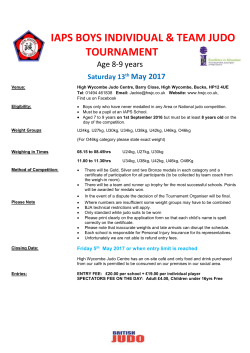 Find out more - High Wycombe Judo Centre