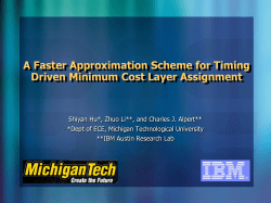 Layer Assignment - Michigan Technological University