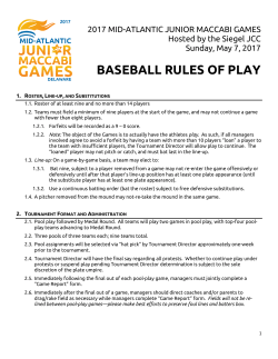 baseball rules of play