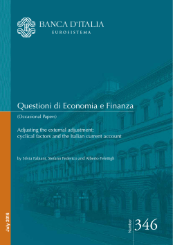 Questioni di Economia e Finanza