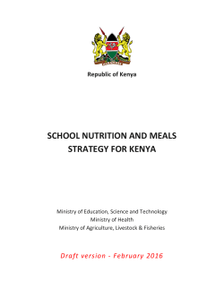 school nutrition and meals strategy for kenya
