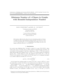 Minimum Number of k-Cliques in Graphs with Bounded