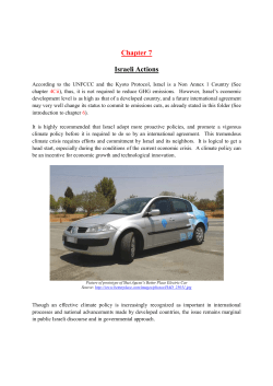 Chapter 7 Israeli Actions