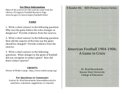 American Football Crisis - College of Education | Kansas State