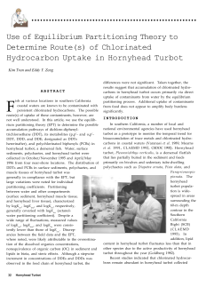 Use of Equilibrium Partitioning Theory to Determine Route(s) of