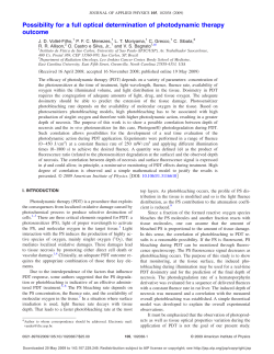 Possibility for a full optical determination of photodynamic