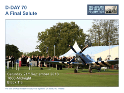 the D-DAY 70 presentation