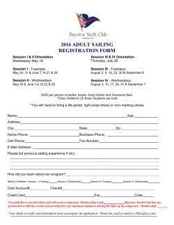 2016 adult sailing release, assumption of risk