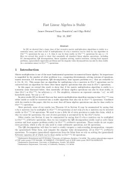 Fast Linear Algebra is Stable