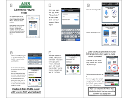 Submitting Playing Tests PracƟce it first!