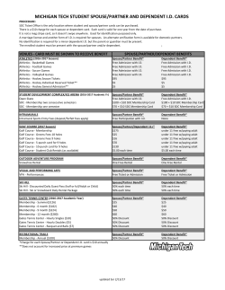 Student Spouse/Dependents