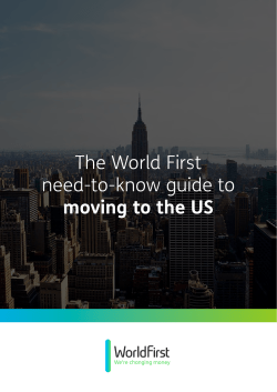 The World First need-to-know guide to moving to the US