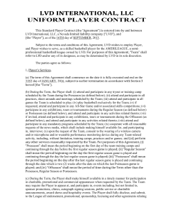 AmeriLeague Contract - D