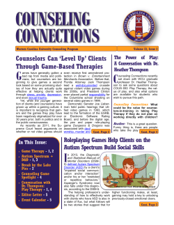 Counselors Can `Level Up` Clients Through Game