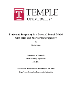 Trade and Inequality in a Directed Search Model with Firm and
