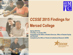 CCSSE - Merced College