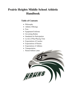 phms athletic handbook - Greeley