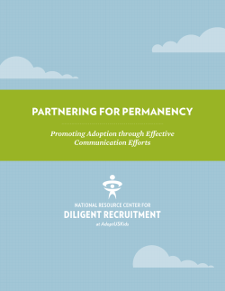 Partnering for Permanency: Promoting Adoption