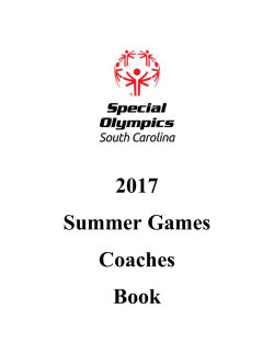 Coaches Information - Special Olympics South Carolina