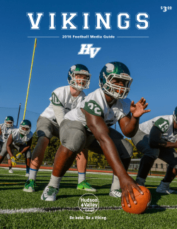 $300 2016 Football Media Guide - Hudson Valley Community College