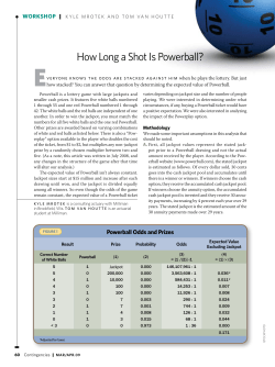 How long a shot is Powerball?