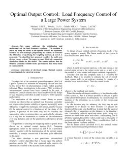 Especifica&ccedil;&atilde;o de Q e R num Regulador &Oacute;ptimo de