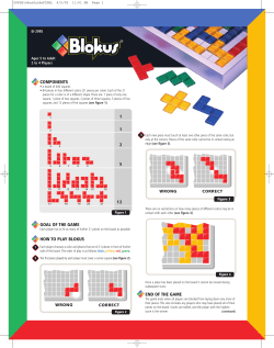 components goal of the game how to play blokus end