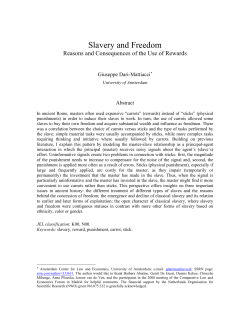 Slavery and Freedom