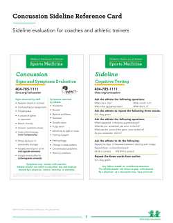 sideline concussion information - Bryson Park Youth Athletic