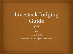 Livestock Judging Guide - University of Tennessee Extension