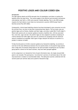 POSITIVE LOGOS AND COLOUR CODED GDA