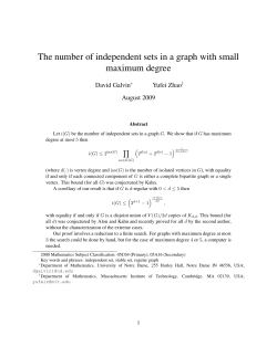 The number of independent sets in a graph with small