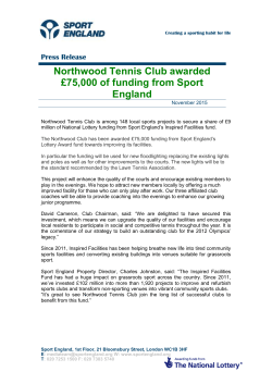 Press Release - Northwood Lawn Tennis Club