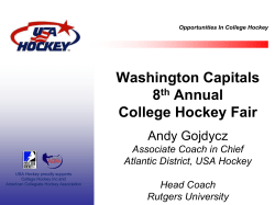 Opportunities In College Hockey