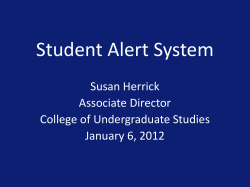 Academic Alert System - UK | Graduate School