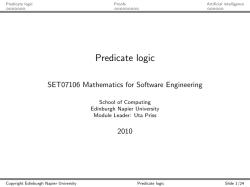 Predicate logic