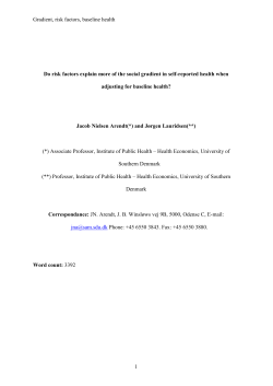 Do risk factors explain more of the social gradient in self
