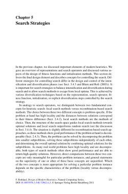 Search Strategies