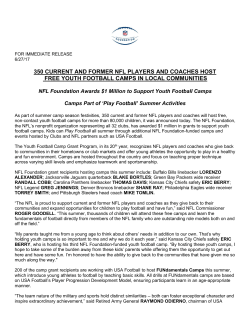350 current and former nfl players and coaches host free youth