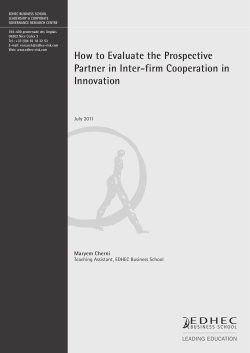 How to Evaluate the prospective partner in inter