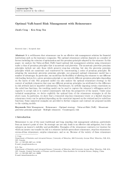 Optimal VaR-based risk management with reinsurance