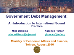 New Fiscal ROSCs and PEFA Assessments: Two Complementary