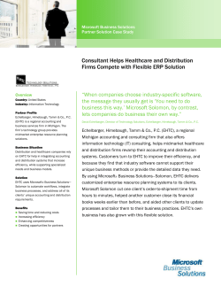 Consultant Helps Healthcare and Distribution Firms