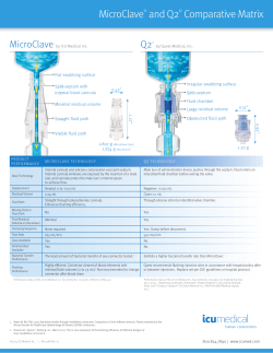 MicroClave&reg; and Q2&reg; Comparative Matrix