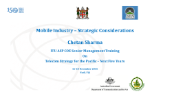 Mobile Industry &ndash; Strategic Considerations Chetan Sharma