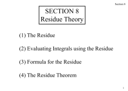 The Residue Theorem C