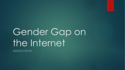 Gender Gap on the Internet