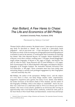 The Life and Economics of Bill Phillips - ANU Press