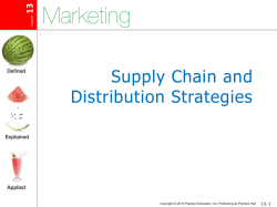 Supply Chain and Distribution Strategies